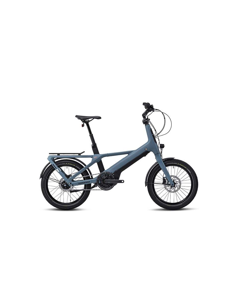 Vélo électrique urbain compact Unisexe RADIUS Bleu Gris