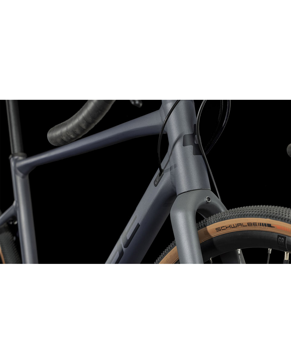 Vélo Gravel Unisexe NUROAD RACE Gris/Noir