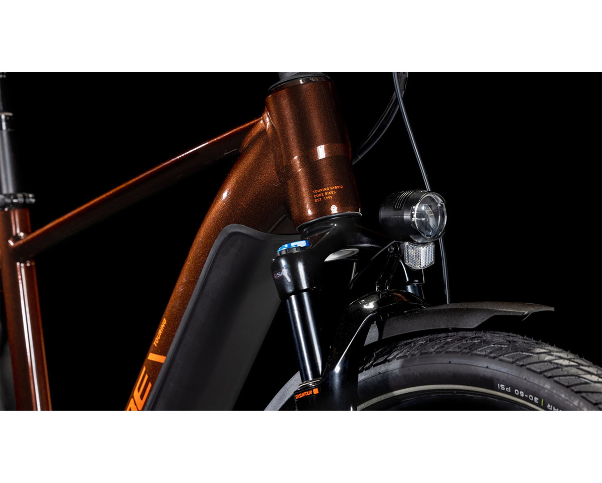 Vélo électrique trekking Homme TOURING HYBRID PRO 625 Cannelle