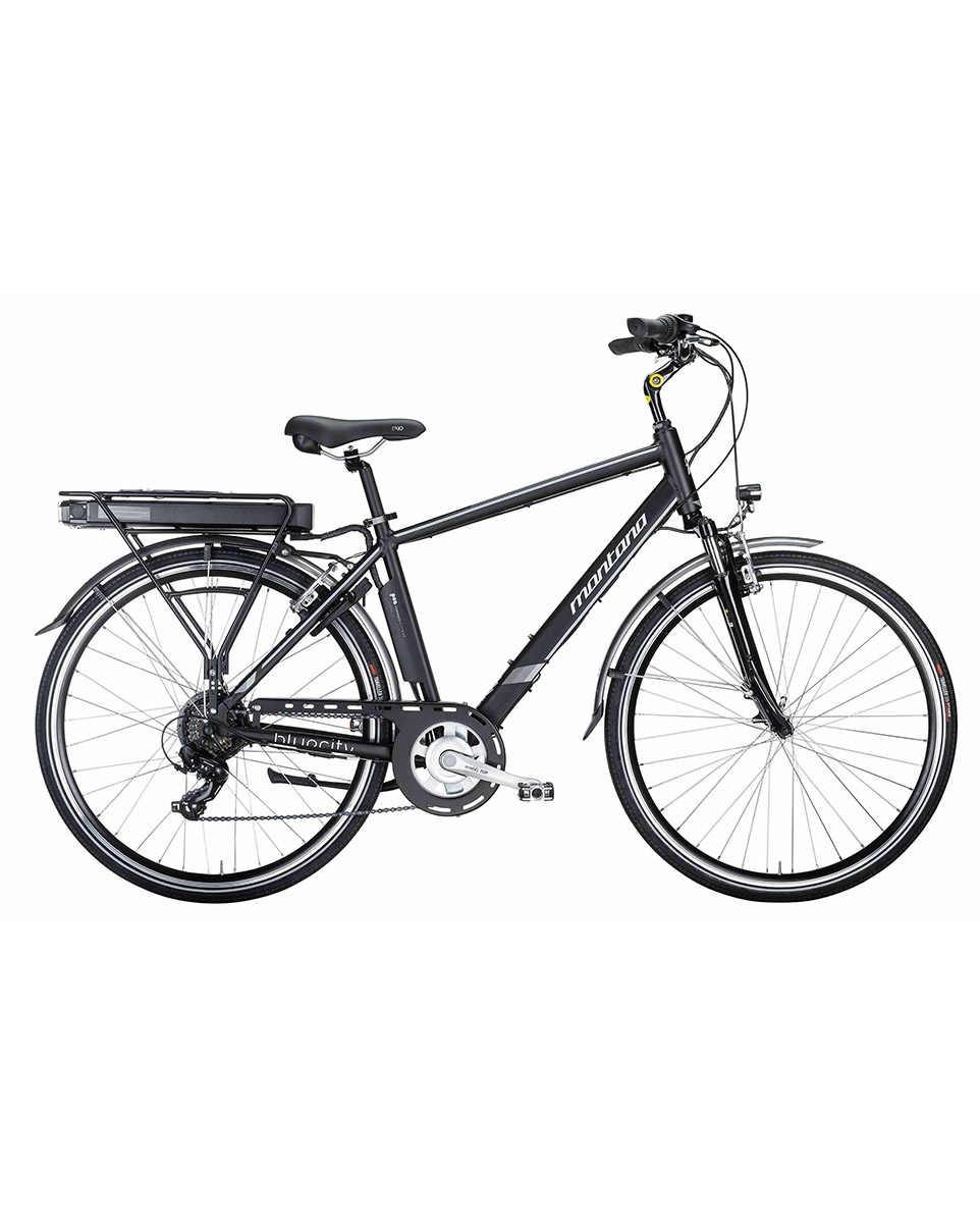 Vélo électrique urbain Homme E-BLUECITY LUSSO TY-300 6V 560WH Noir Mat