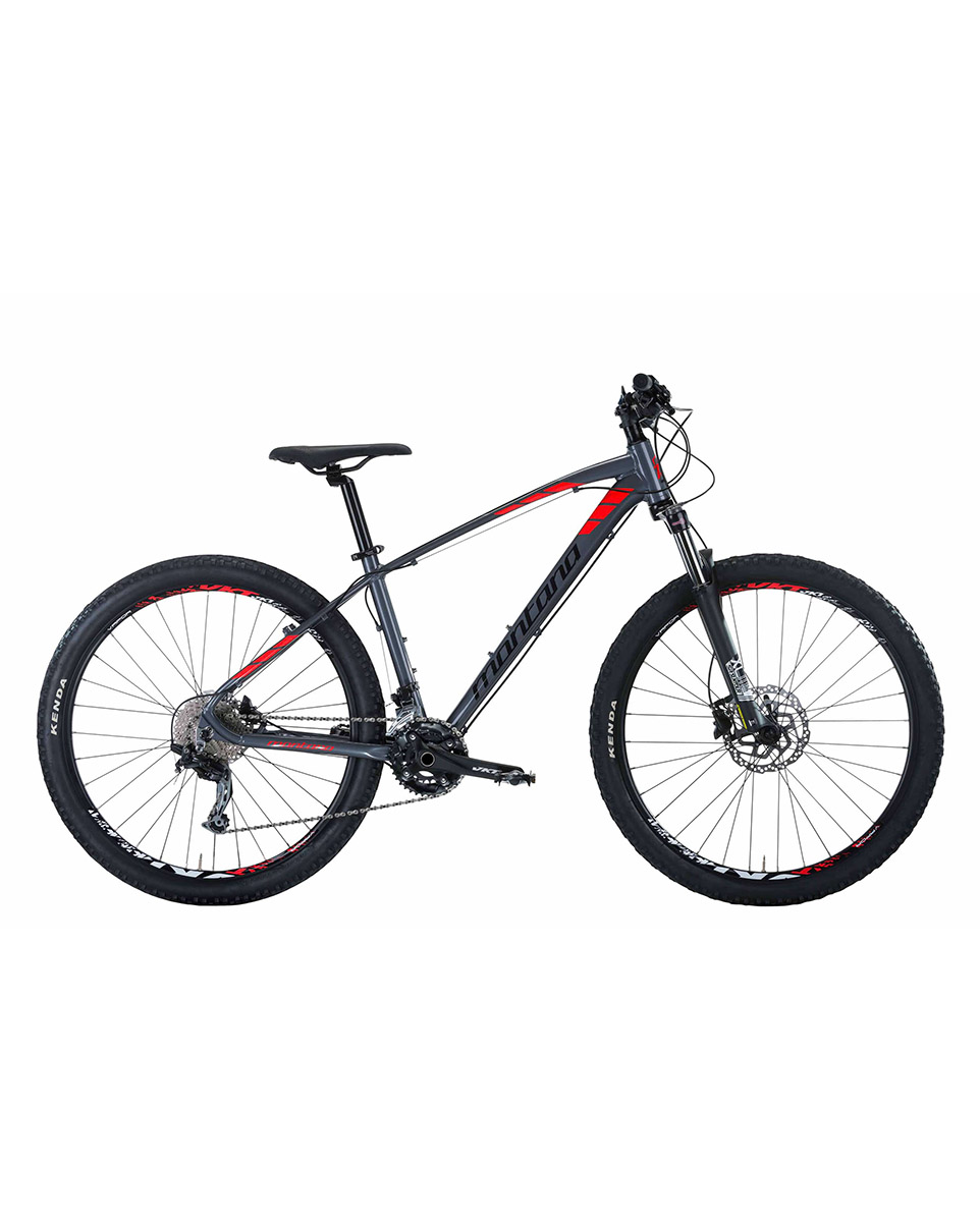 VTT semi rigide Unisexe URANO 27,5 DEORE 2X10V DISC Gris/Rouge